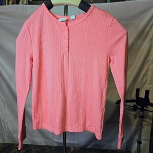 GAP Pink Long Sleeve Kids Tee